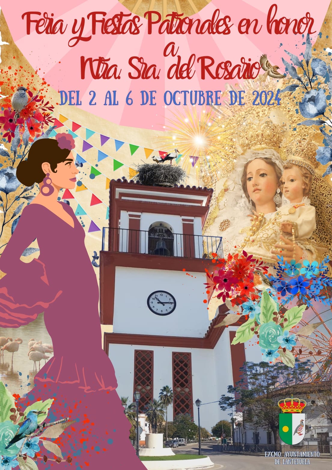 Feria y fiestas patronales en honor a Nuestra Señora del Rosario 2024 La Lantejuela